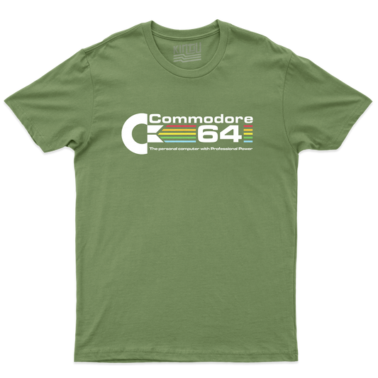Kintu T-Shirt C64 - vintage striscia