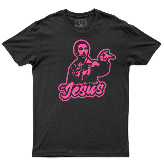 Kintu T-Shirt NOBODY F***S WITH JESUS - The big lebowski