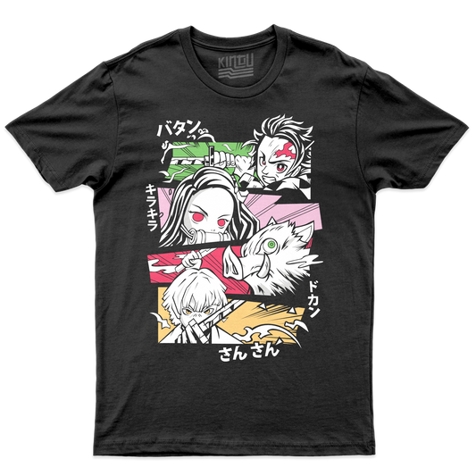 Kintu T-Shirt DEMON PERSONAGGI - SLAYER - anime manga cult