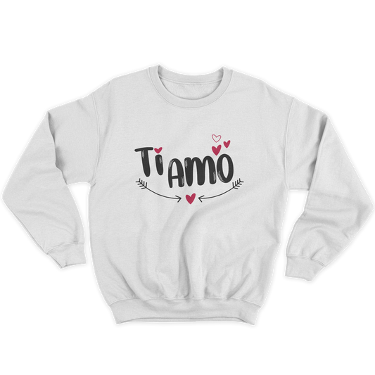 Kintu Felpa Girocollo Unisex San Valentino Ti Amo
