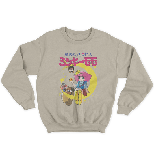 Kintu Felpa Girocollo Unisex Il Magico Mondo Di Gigì - Minky Momo - Anime Manga