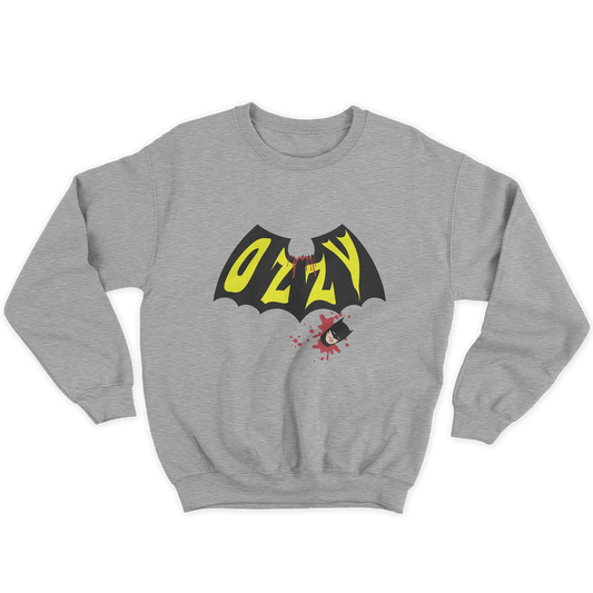 Kintu Felpa Girocollo Unisex Ozzy Vs Batman - Divertente