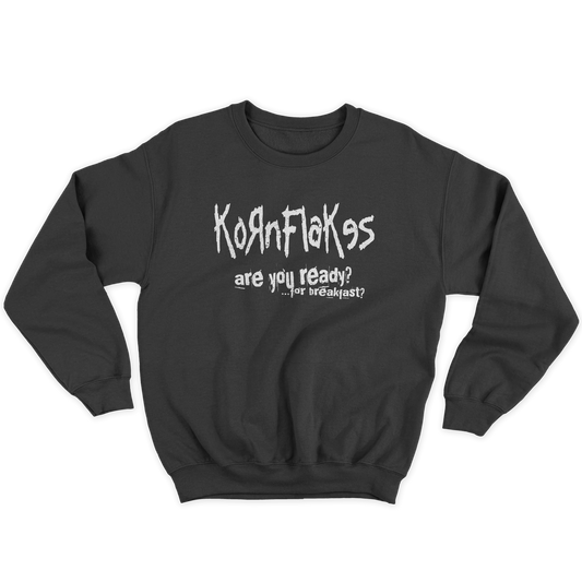 Kintu Felpa Girocollo Unisex Kornflakes - Are You Ready? - Divertente