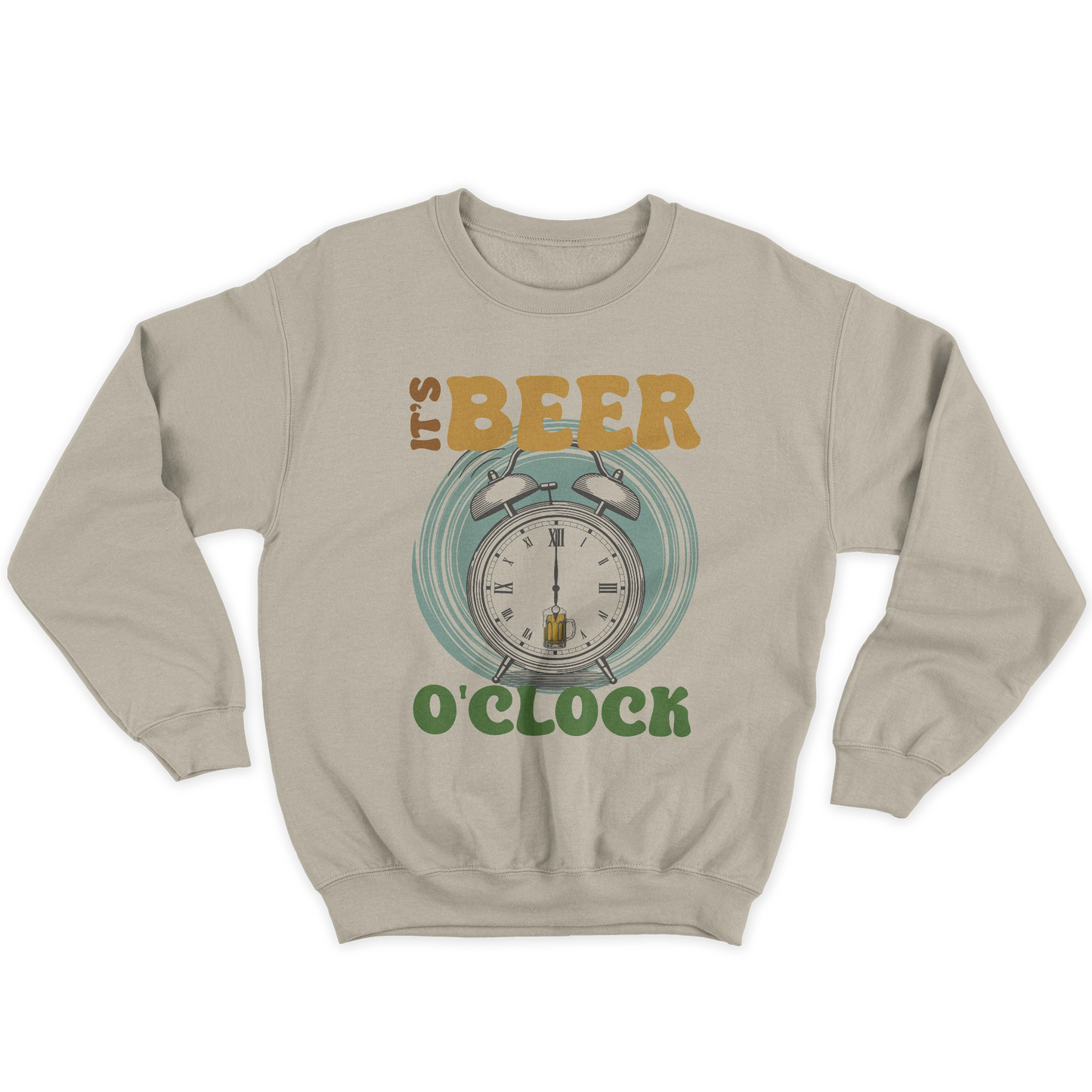 Kintu Felpa Girocollo Unisex It’s Beer O’clock - Estate - Birra