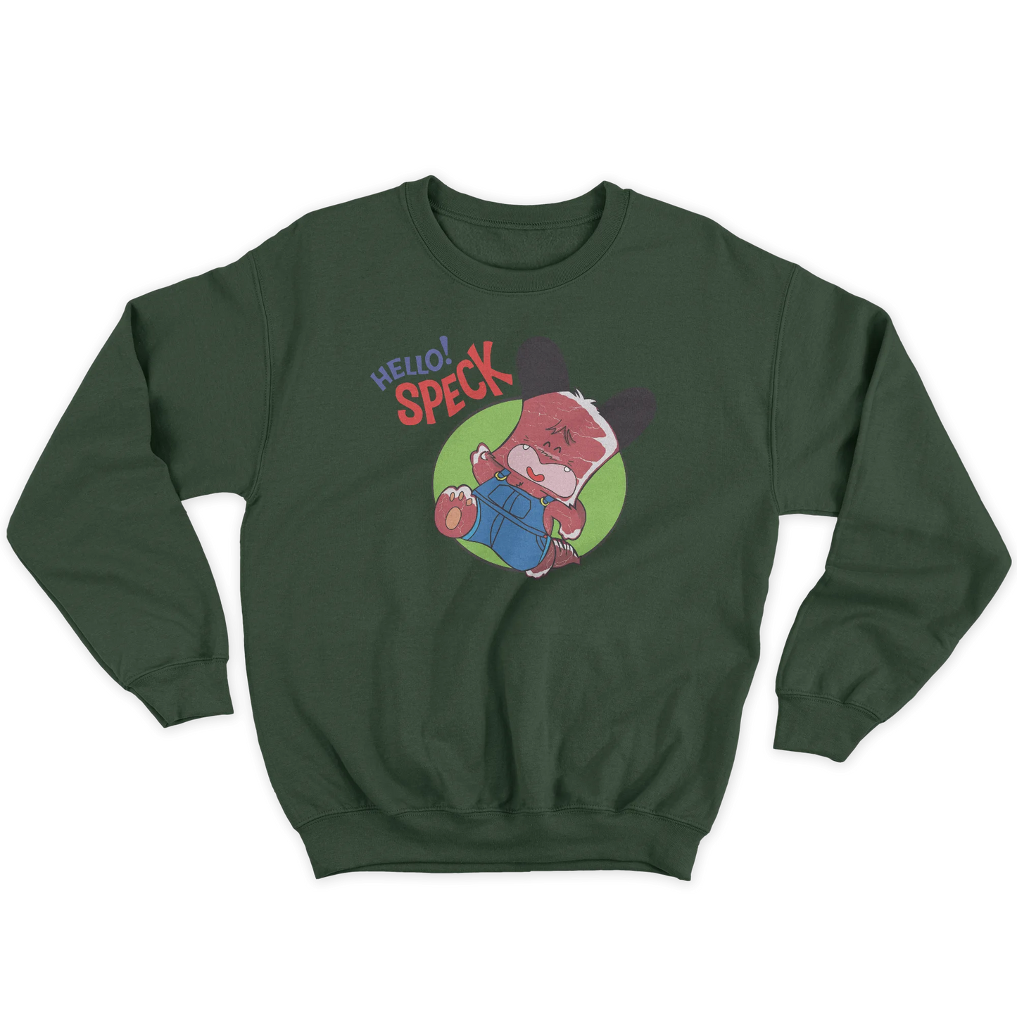 Kintu Felpa Girocollo Unisex Hello Speck - Divertente  - Anime Manga