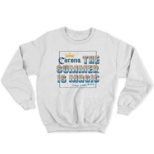 Kintu Felpa Girocollo Unisex The Summer Is Magic - Musica - Dance - Anni 90 - Corona