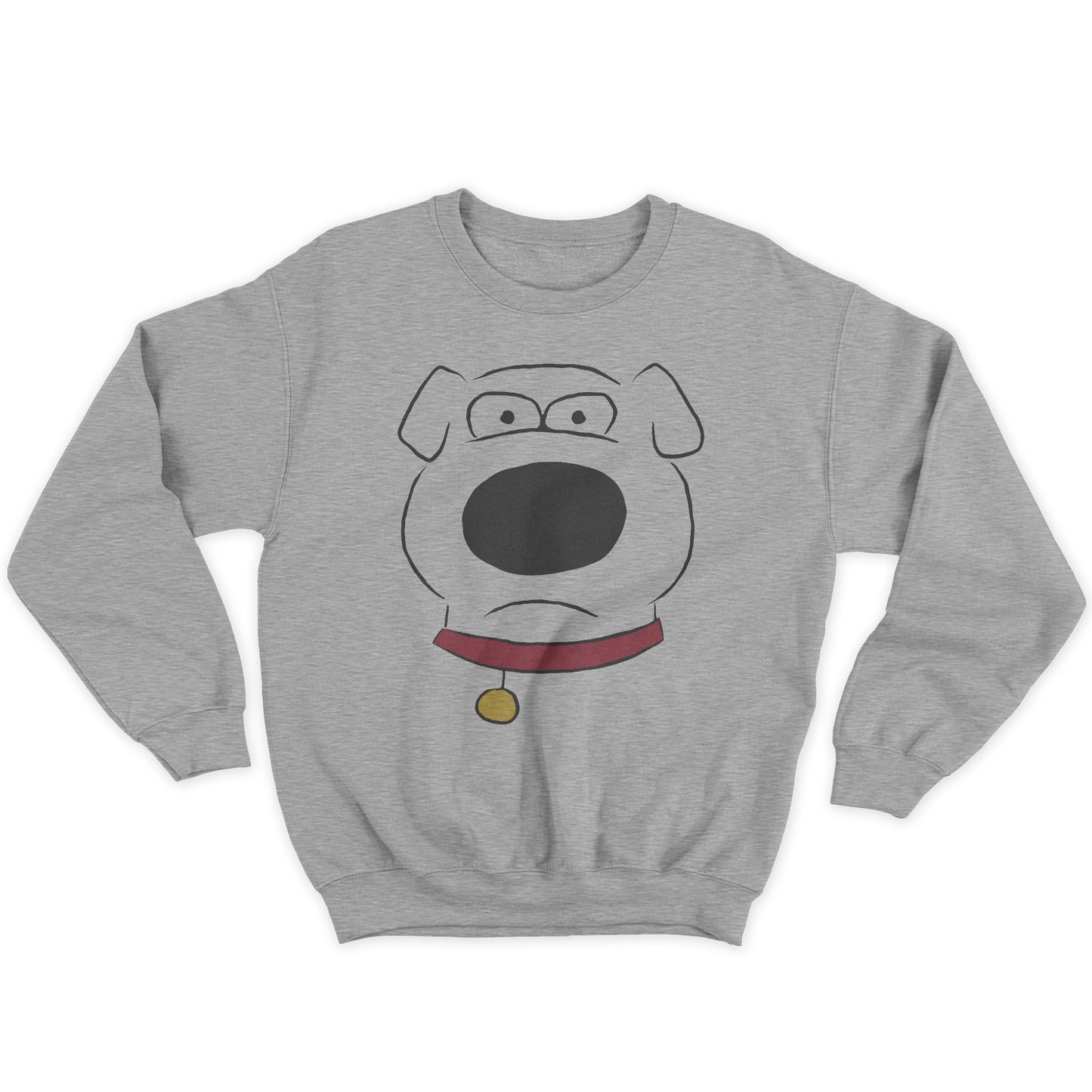 Kintu Felpa Girocollo Unisex Brian Poker Face - Cartoni Animati - Serie Tv