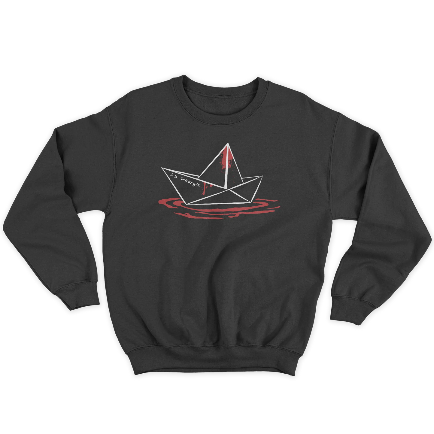 Kintu Felpa Girocollo Unisex It Paper Boat - Stephen King - Pennywise  - Film