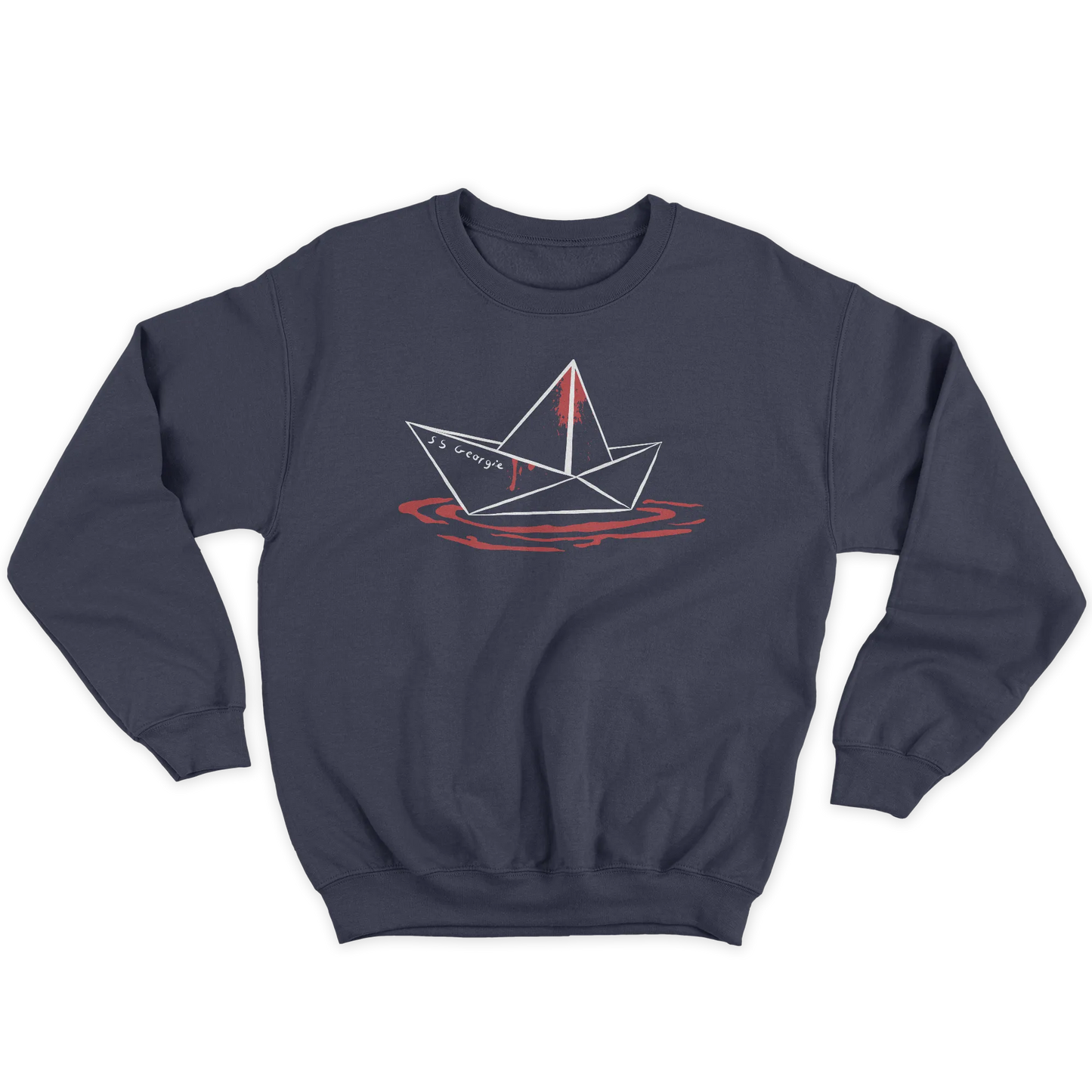 Kintu Felpa Girocollo Unisex It Paper Boat - Stephen King - Pennywise  - Film