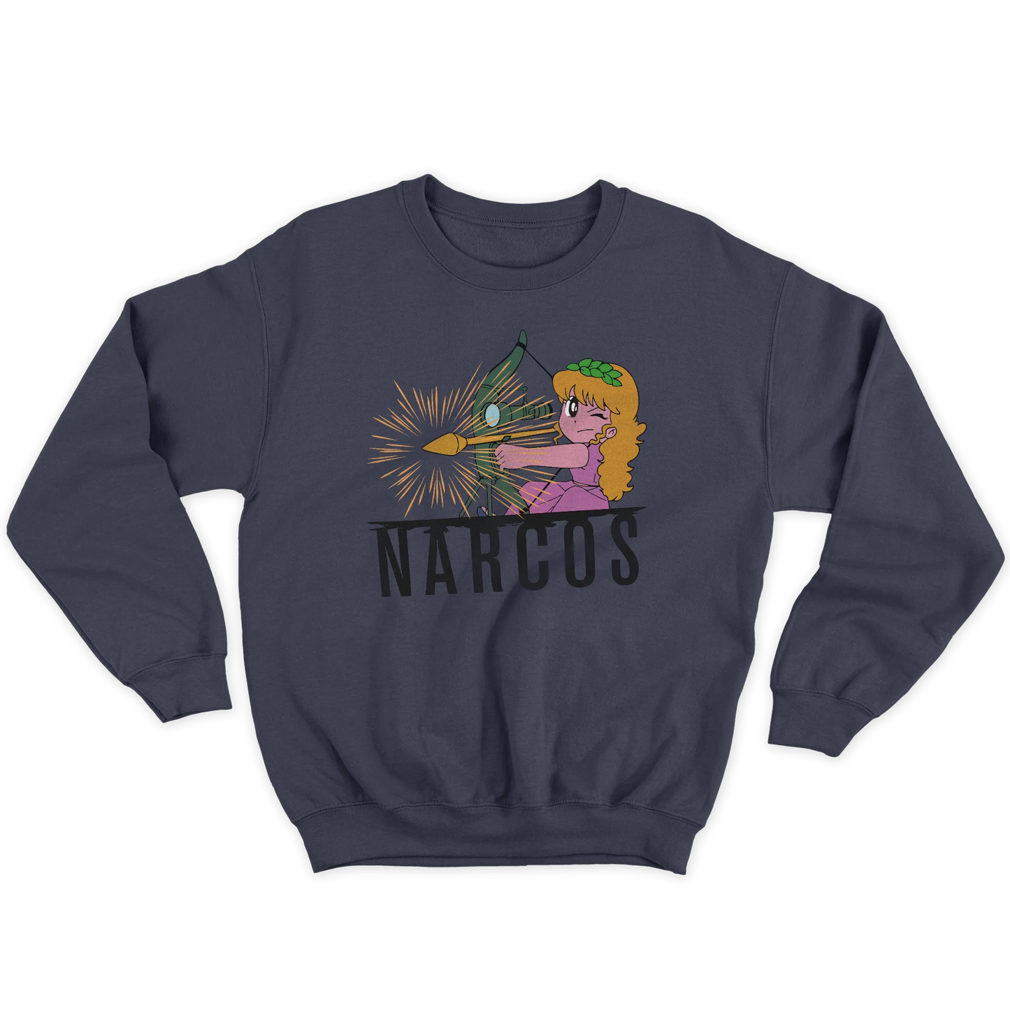 Kintu Felpa Girocollo Unisex Pollon Narcos -  Divertente - Cartoon  - Film