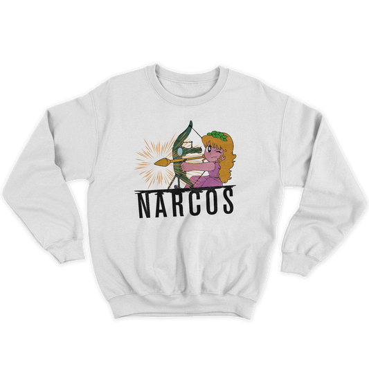Kintu Felpa Girocollo Unisex Pollon Narcos -  Divertente - Cartoon  - Film