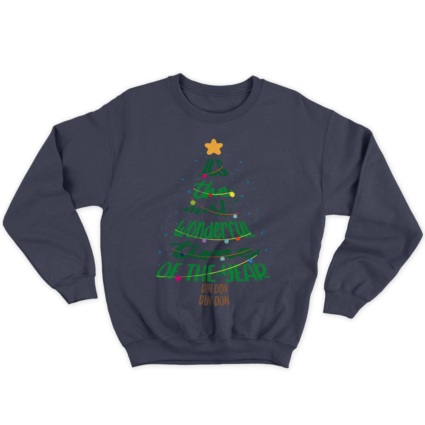 Kintu Felpa Girocollo Unisex Wonderful Time - Natale - Andy Williams