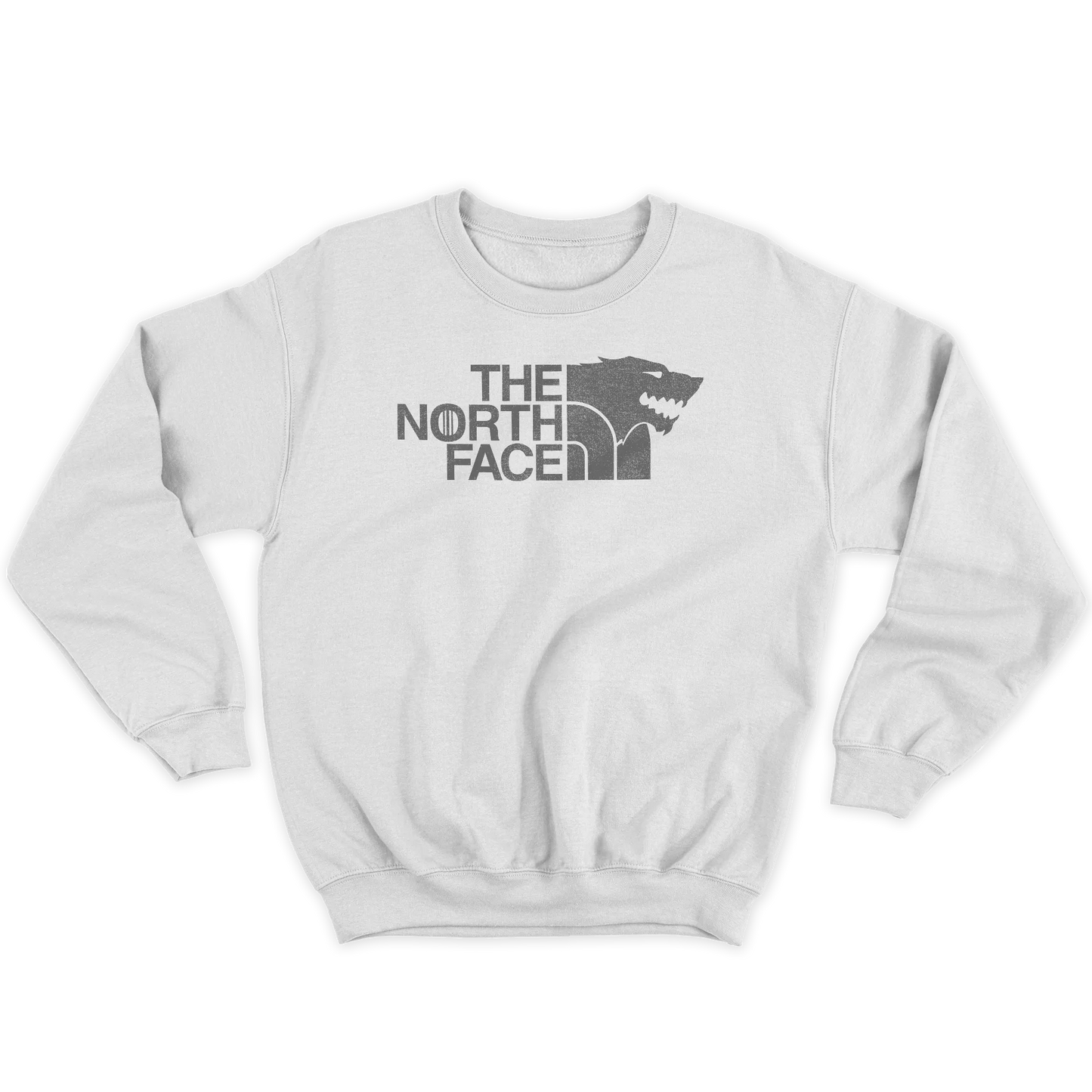 Kintu Felpa Girocollo Unisex Stark The North Face - Got - Thrones - Divertente - Serie Tv