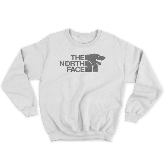 Kintu Felpa Girocollo Unisex Stark The North Face - Got - Thrones - Divertente - Serie Tv