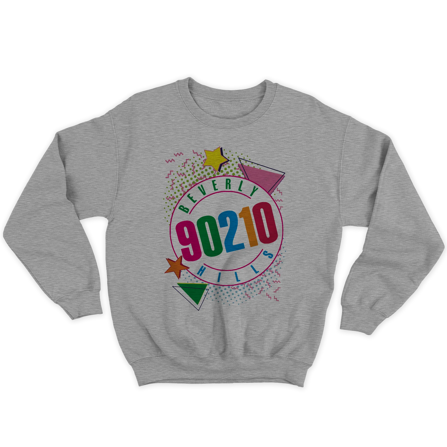 Kintu Felpa Girocollo Unisex Beverly Hills 90210 - 90’s Vibes - Serie Tv