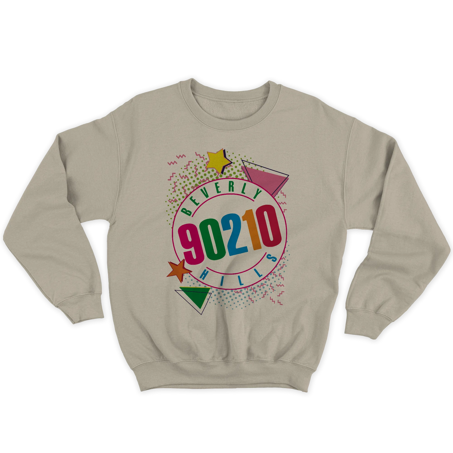 Kintu Felpa Girocollo Unisex Beverly Hills 90210 - 90’s Vibes - Serie Tv