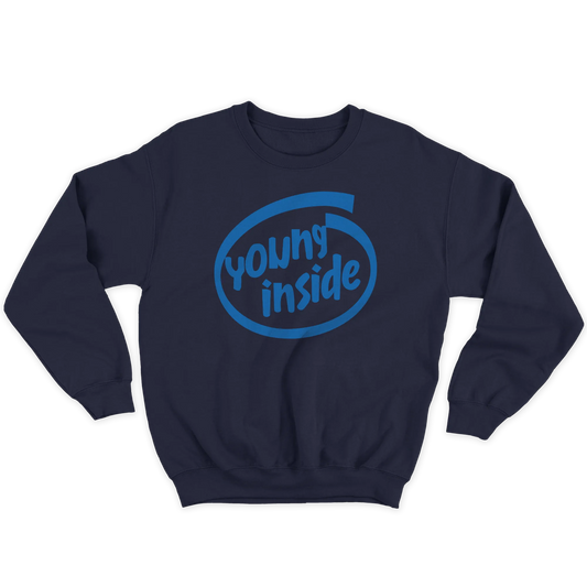 Kintu Felpa Girocollo Unisex Young Inside - Sempre Giovani - Divertente