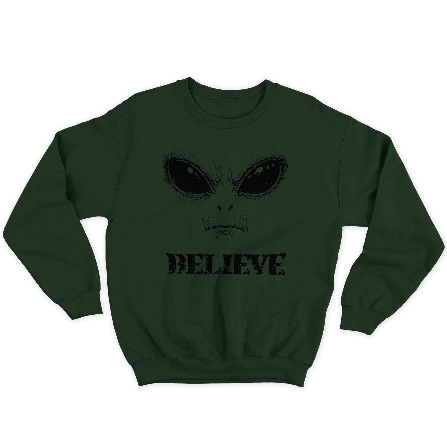 Kintu Felpa Girocollo Unisex Believe - Alieni - Area 51 - Personaggi Famosi