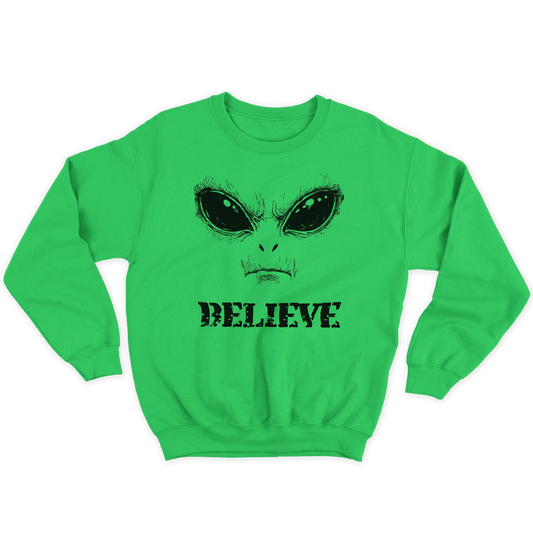Kintu Felpa Girocollo Unisex Believe - Alieni - Area 51 - Personaggi Famosi