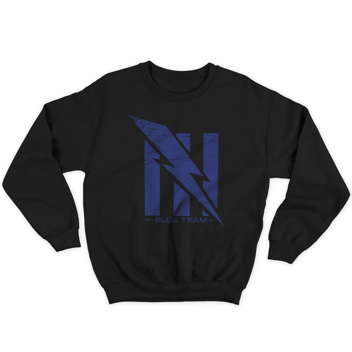 Kintu Felpa Girocollo Unisex Blue Team Ut - Tournament - Nerd - Dominio - Games