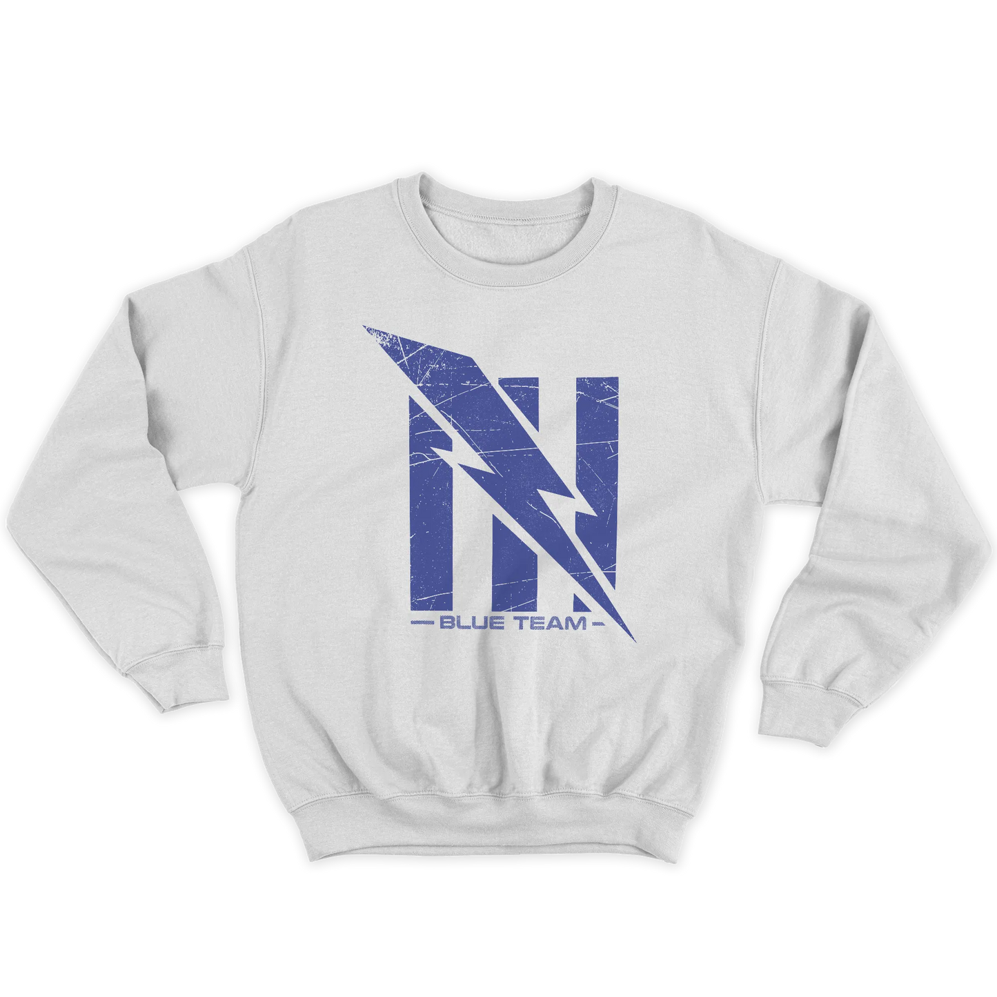 Kintu Felpa Girocollo Unisex Blue Team Ut - Tournament - Nerd - Dominio - Games