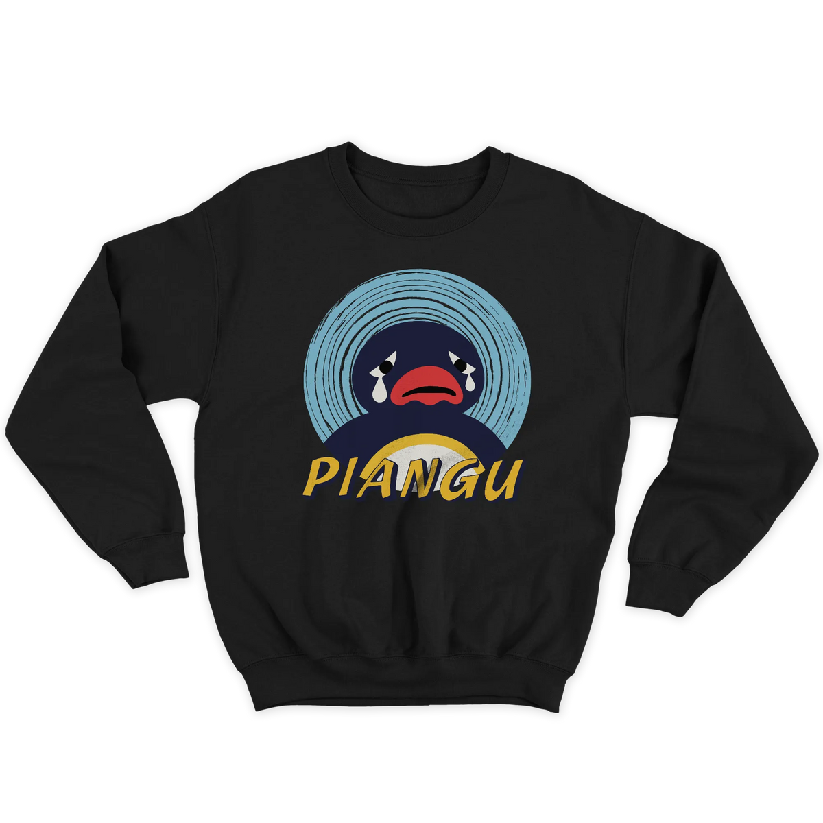 Kintu Felpa Girocollo Unisex Piangu - Pingu - Divertente - Personaggi Famosi