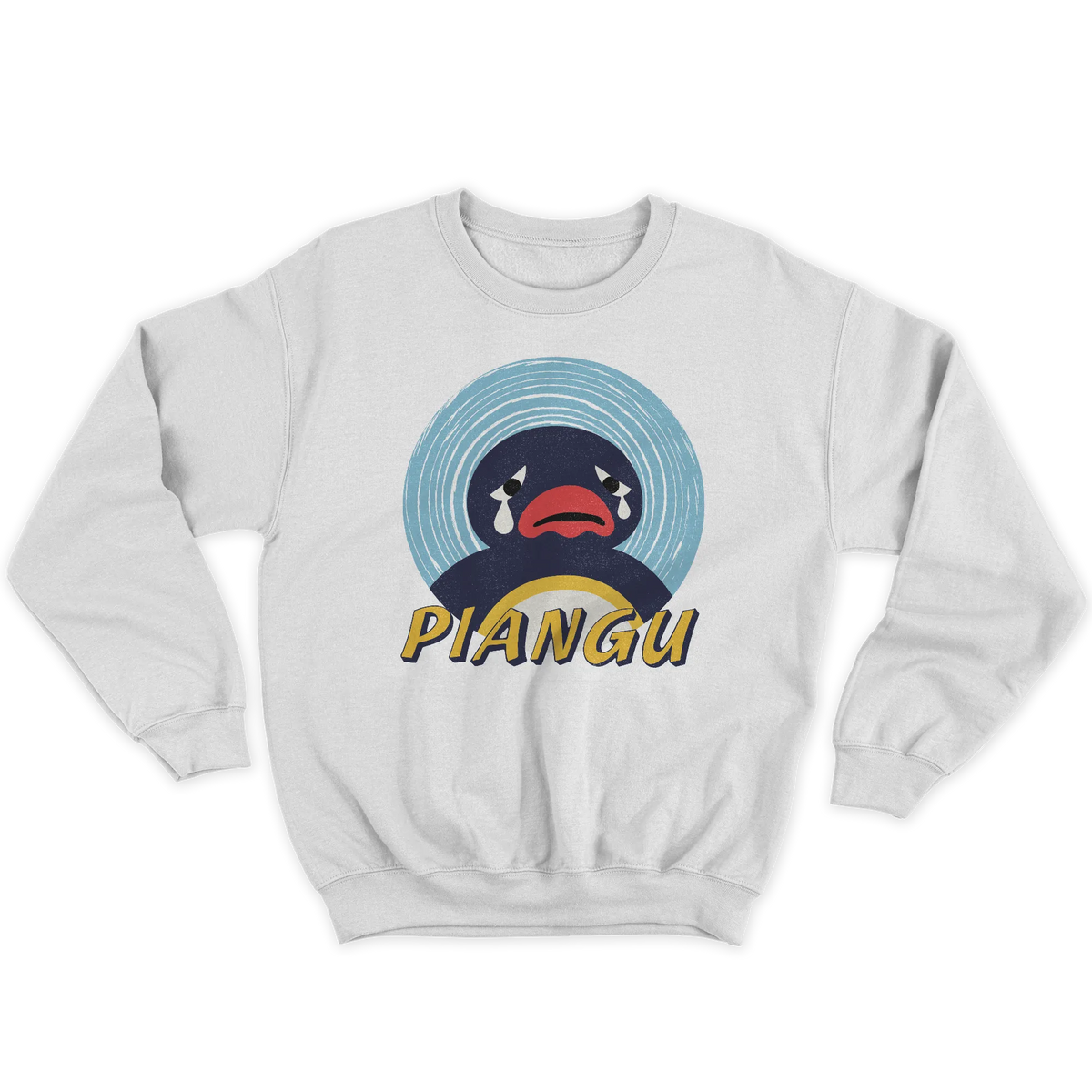 Kintu Felpa Girocollo Unisex Piangu - Pingu - Divertente - Personaggi Famosi