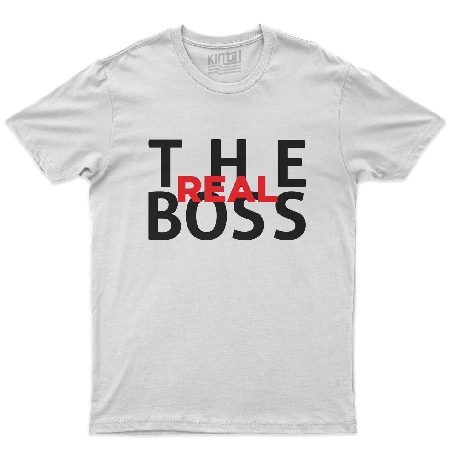 Kintu T-shirt San Valentino The Boss - The Real Boss - Regalo di Coppia
