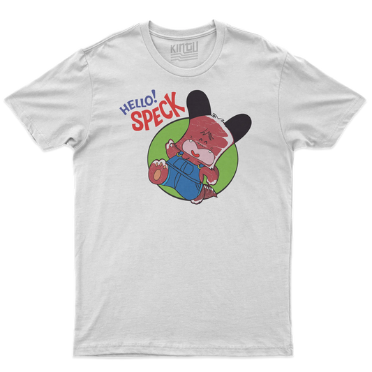 Kintu T-shirt Hello Speck - Divertente  - Anime Manga