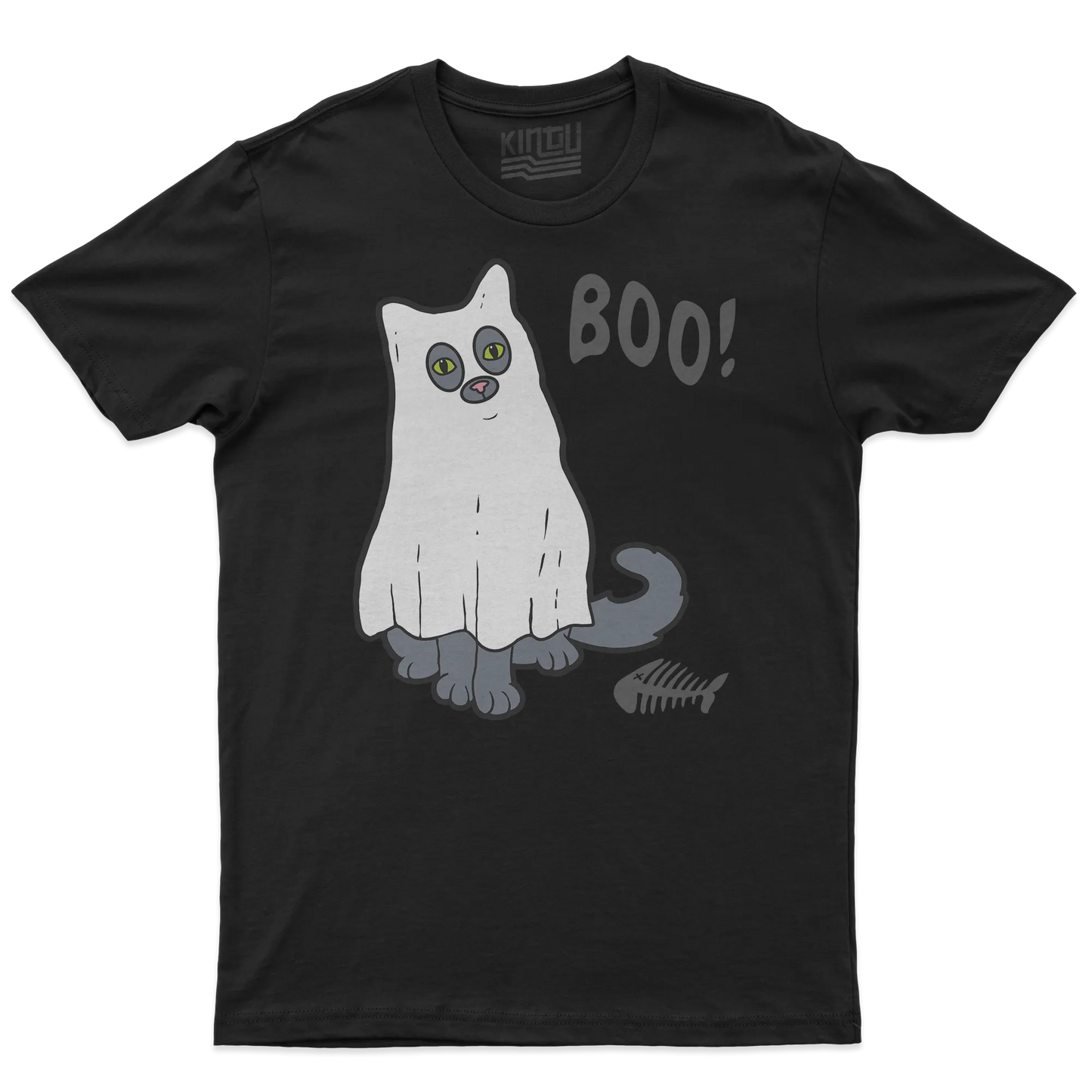 Kintu T-shirt Ghost Kitty -  Halloween - Divertente