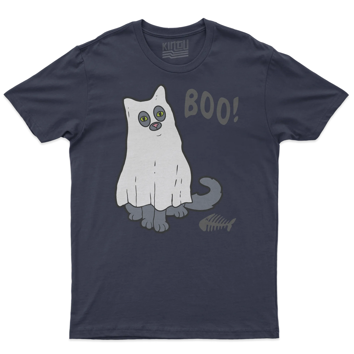 Kintu T-shirt Ghost Kitty -  Halloween - Divertente