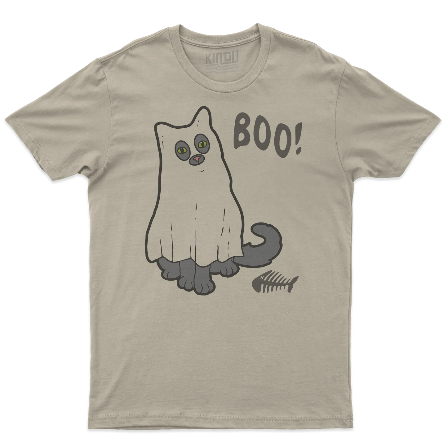 Kintu T-shirt Ghost Kitty -  Halloween - Divertente