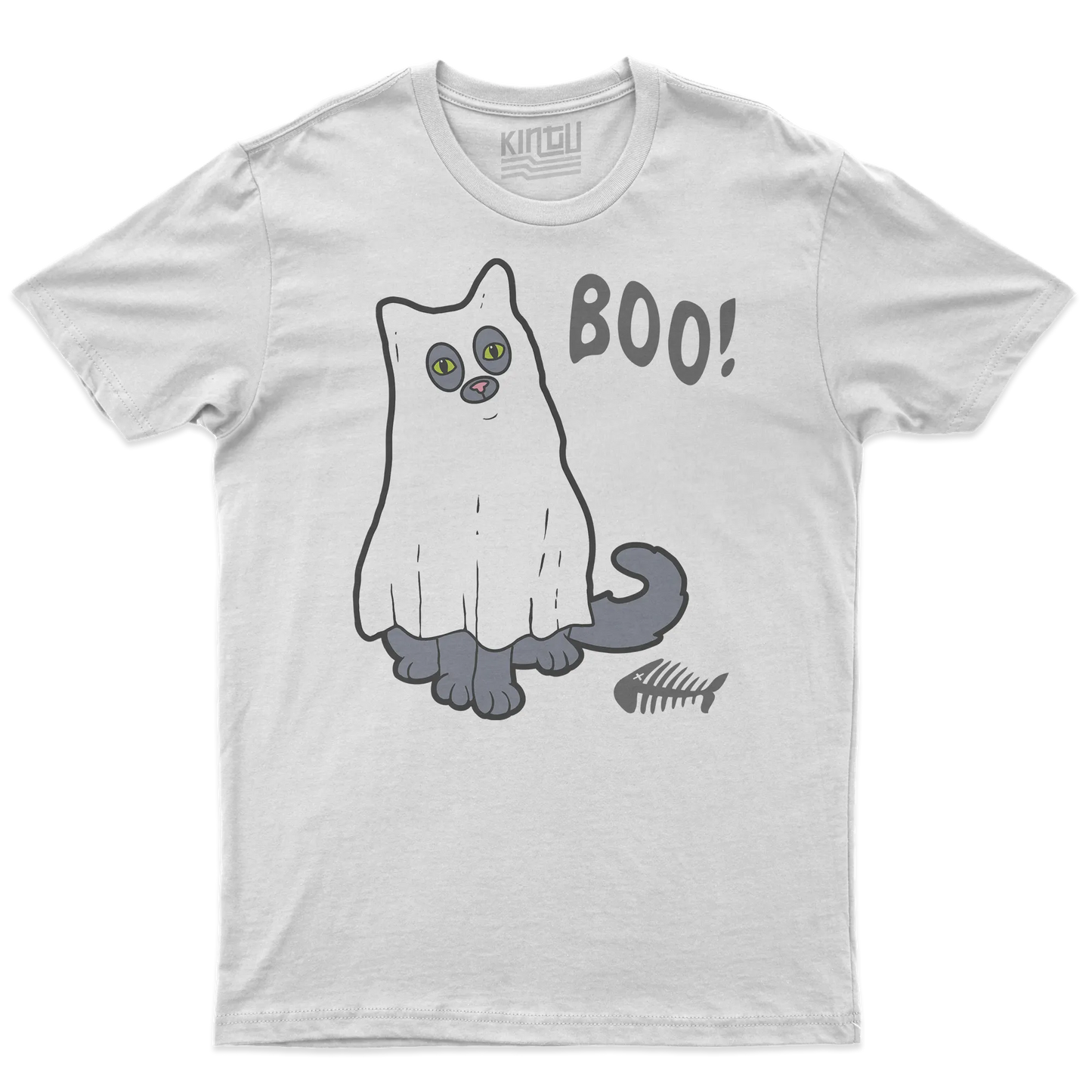 Kintu T-shirt Ghost Kitty -  Halloween - Divertente