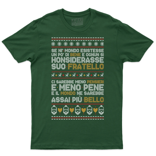Kintu T-shirt Poesia Natalizia - Natale - Patchani - Personaggi Famosi