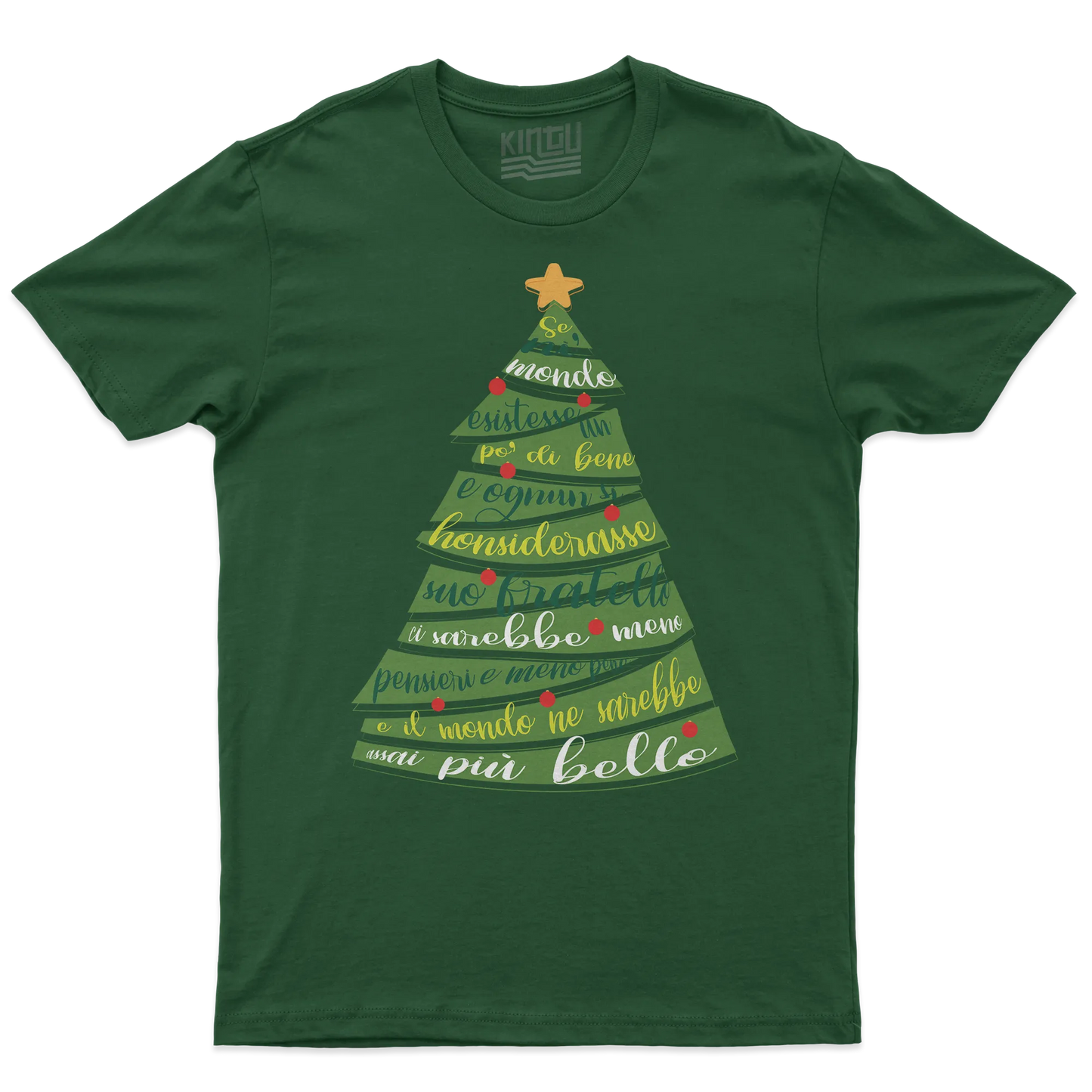 Kintu T-shirt Poesia Natalizia - Patchani - Natale - Divertente - Regalo  - Personaggi Famosi
