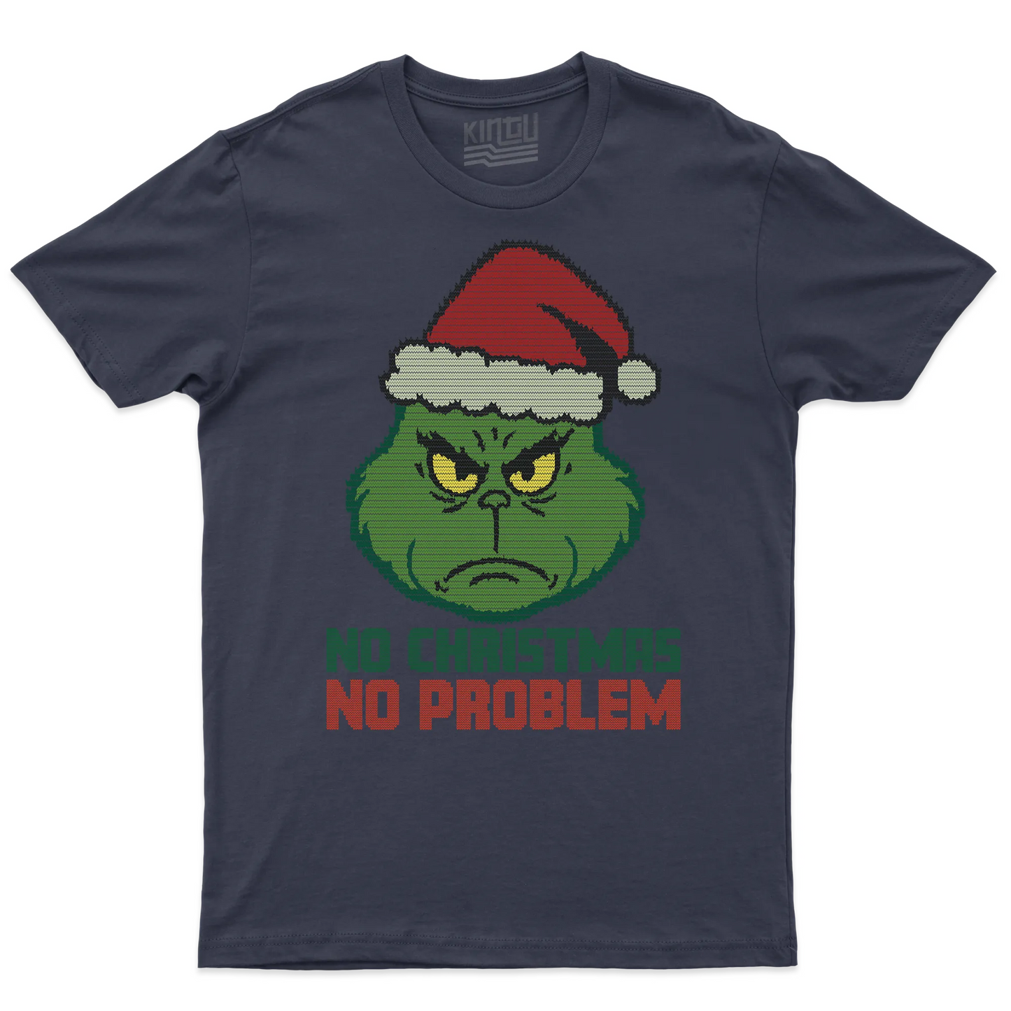 Kintu T-shirt Grinch No Christmas No Problem - Natale -  Divertente  - Film