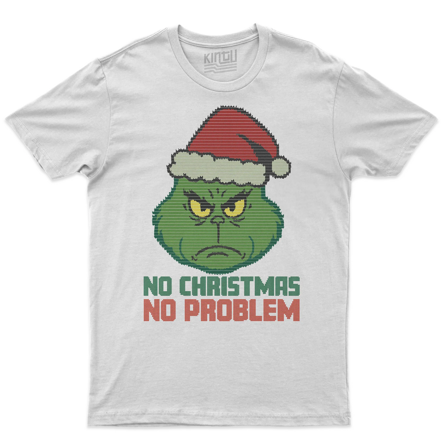 Kintu T-shirt Grinch No Christmas No Problem - Natale -  Divertente  - Film
