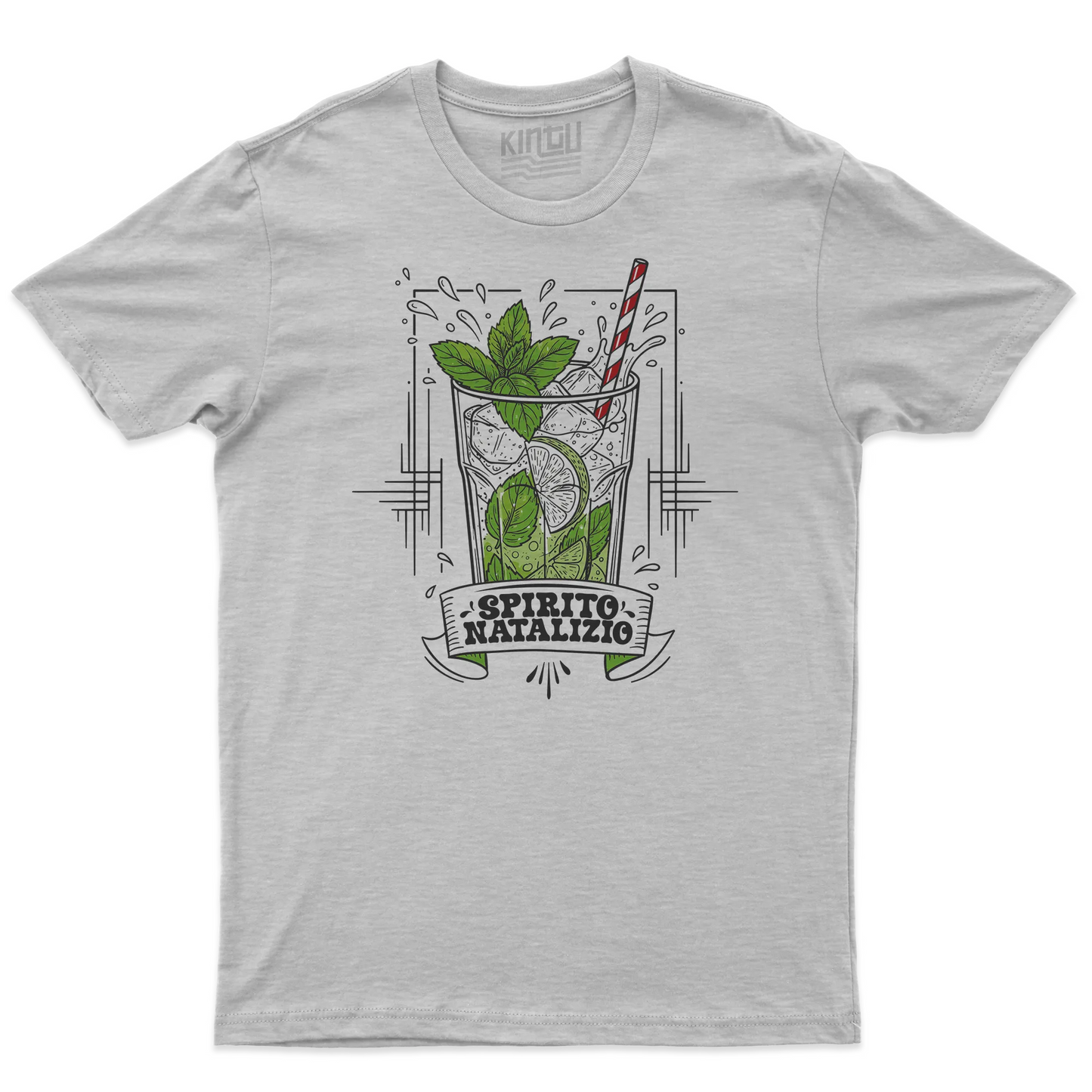 Kintu T-shirt Spirito Natalizio - Natale - Divertente - Mojito