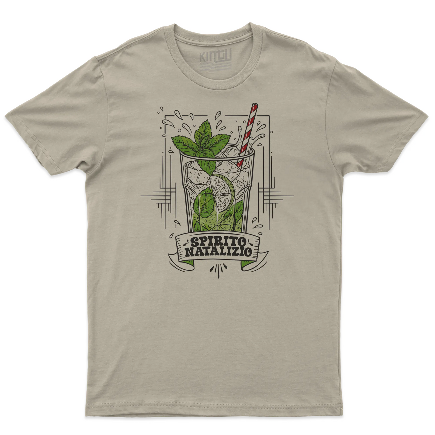 Kintu T-shirt Spirito Natalizio - Natale - Divertente - Mojito