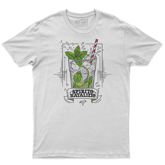 Kintu T-shirt Spirito Natalizio - Natale - Divertente - Mojito