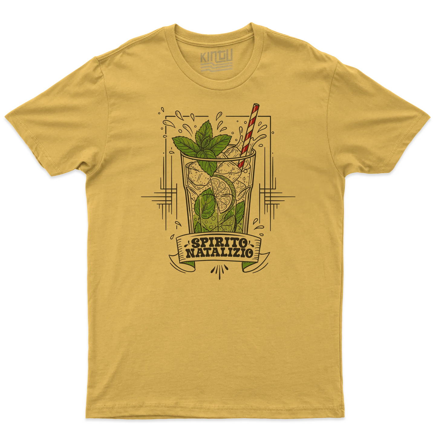 Kintu T-shirt Spirito Natalizio - Natale - Divertente - Mojito