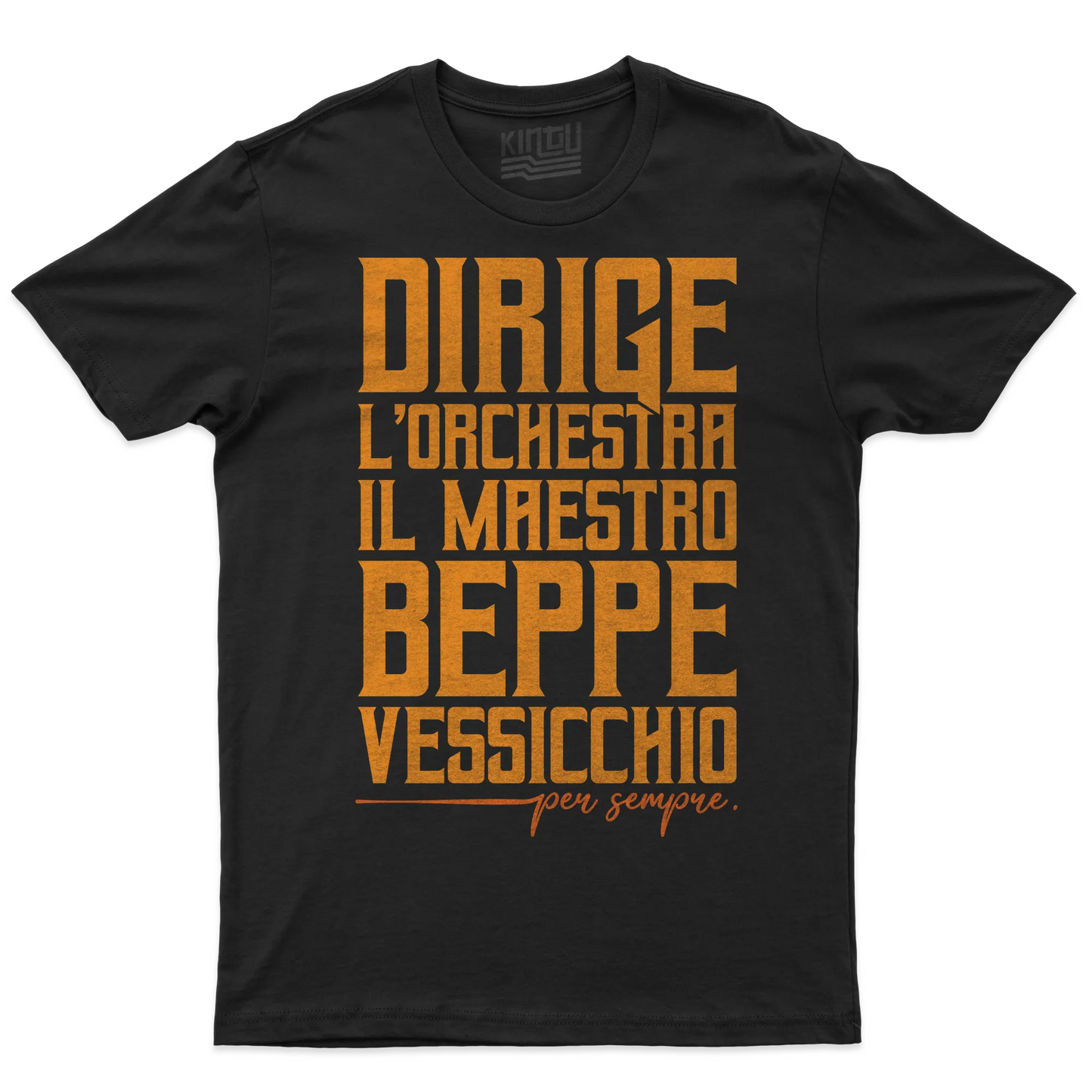 Kintu T-shirt Dirige L’orchestra Il Maestro Beppe Vessicchio - Per Sempre - Sanremo - Omaggio - Musica - Personaggi Famosi