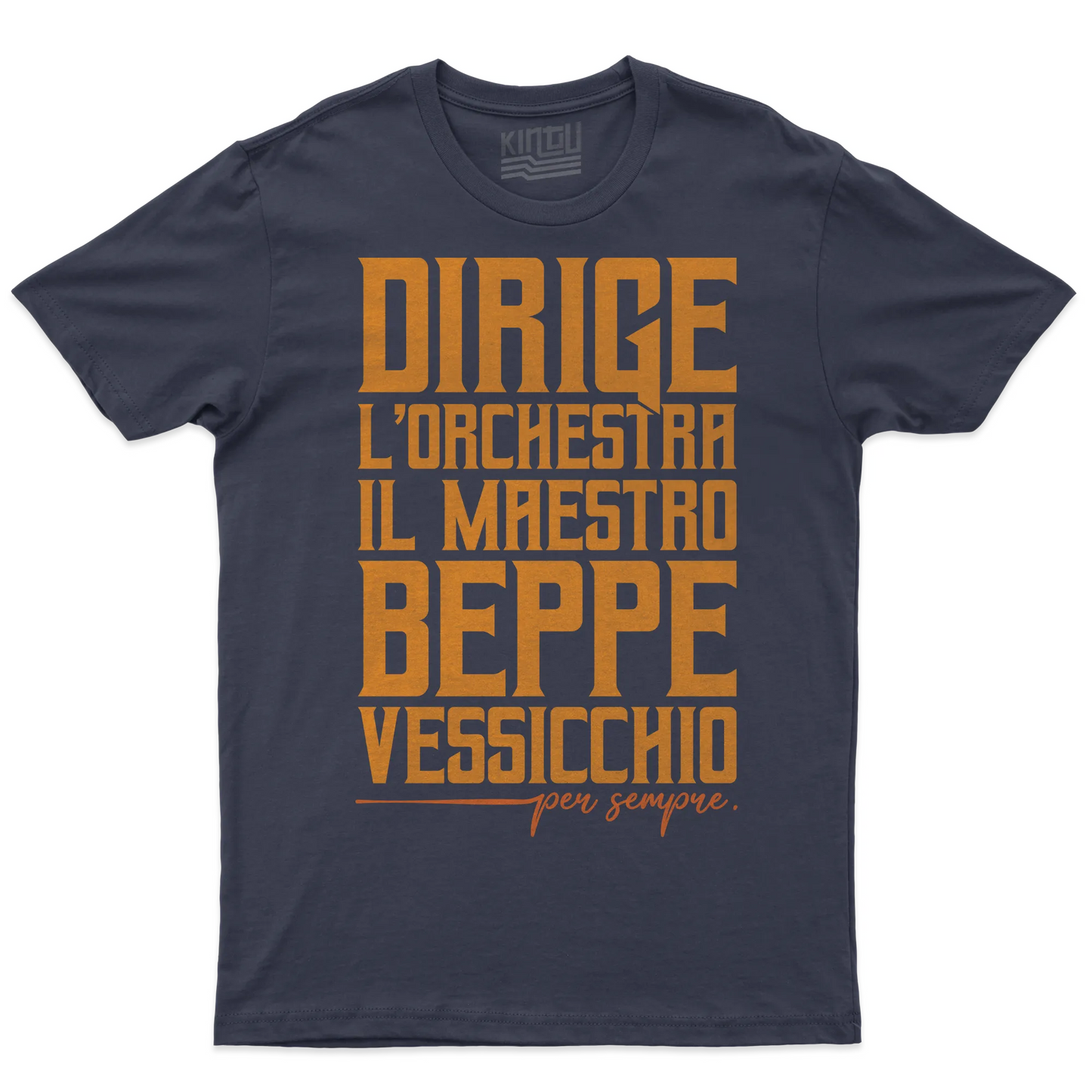 Kintu T-shirt Dirige L’orchestra Il Maestro Beppe Vessicchio - Per Sempre - Sanremo - Omaggio - Musica - Personaggi Famosi