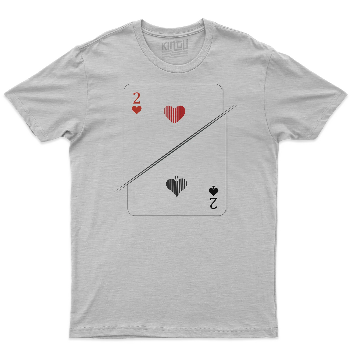 Kintu T-shirt Due Di Picche O Due Di Cuori - Divertente - Simpatica - San Valentino