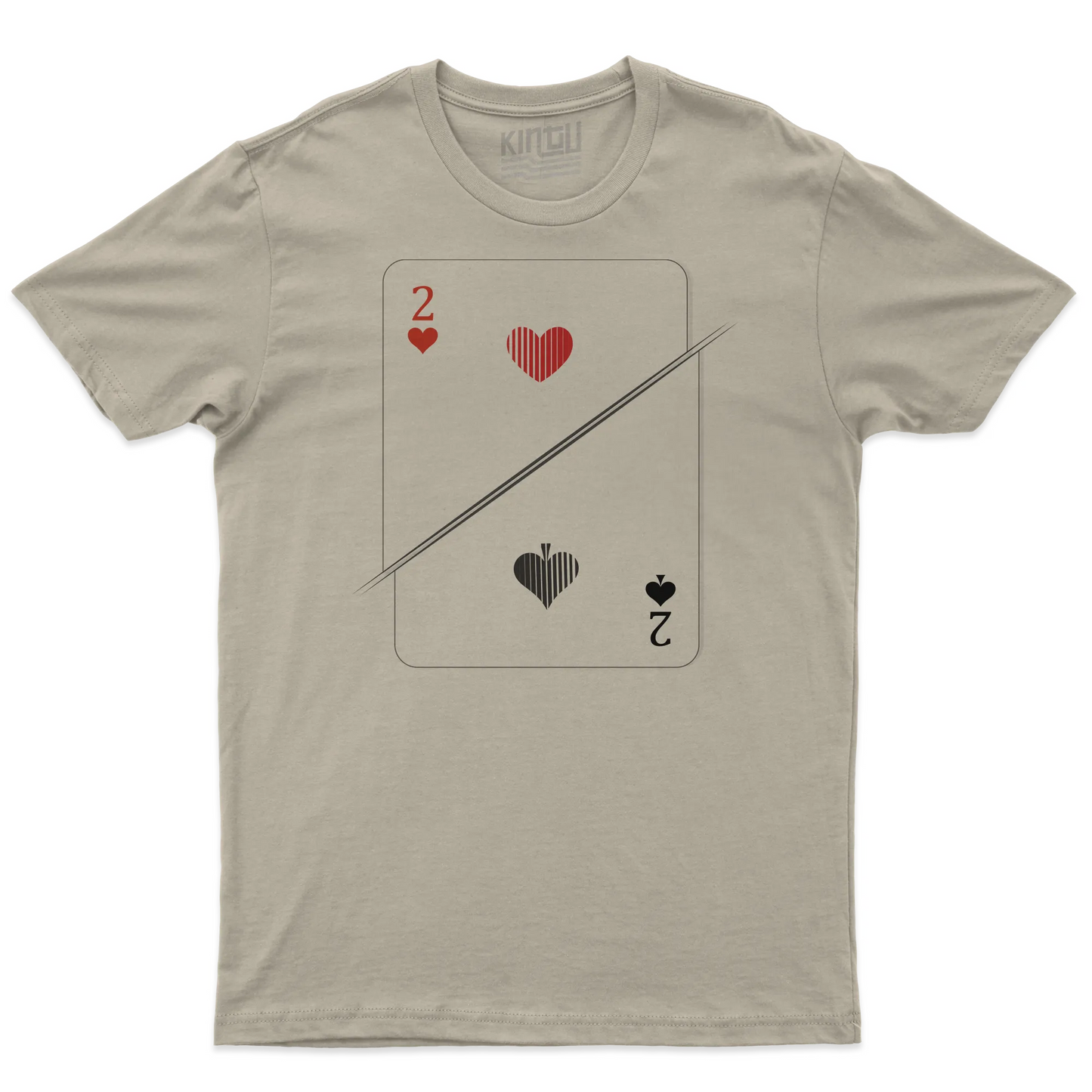 Kintu T-shirt Due Di Picche O Due Di Cuori - Divertente - Simpatica - San Valentino