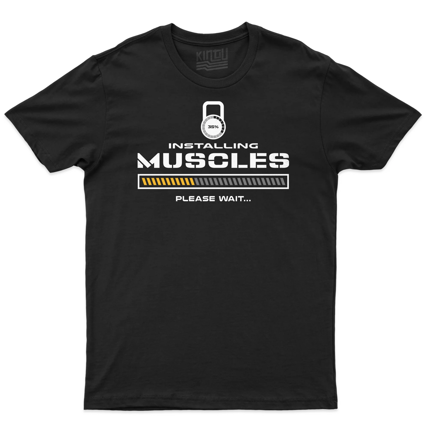 Kintu T-shirt Installing Muscles - Palestra - Divertente - Sport