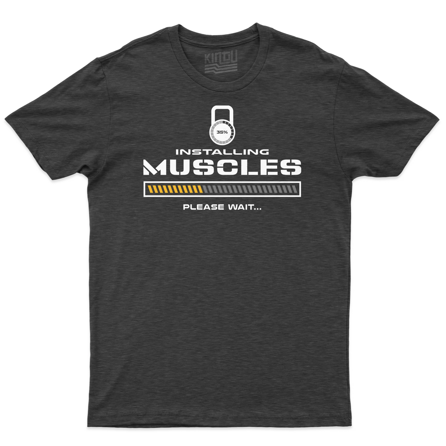 Kintu T-shirt Installing Muscles - Palestra - Divertente - Sport