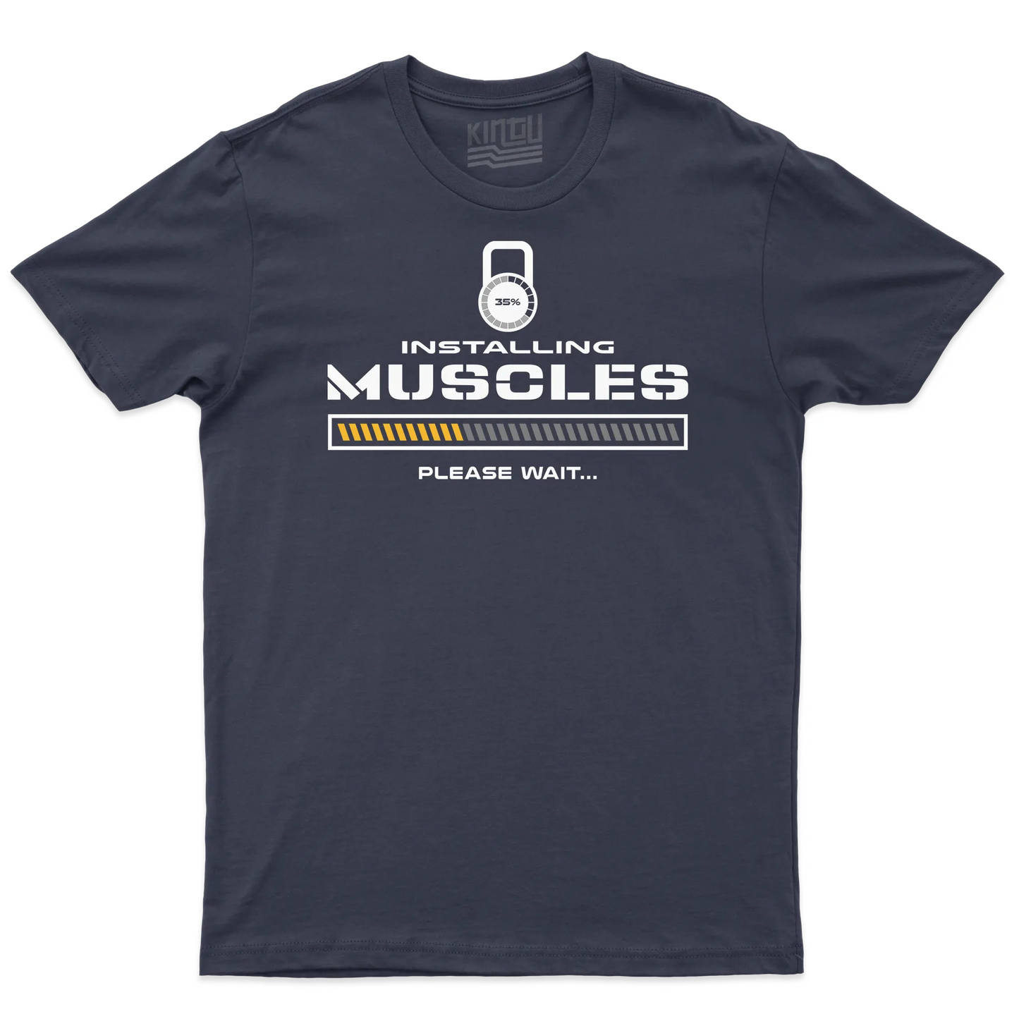 Kintu T-shirt Installing Muscles - Palestra - Divertente - Sport