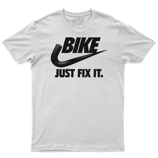 Kintu T-shirt Bike Just Fix It - Divertente - Ciclisti - Sport