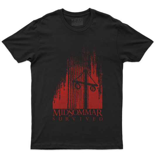 Kintu T-shirt Midsommar Survived - Cult - Film Horror - Scary - Divertente - Film